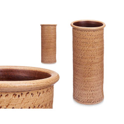 PORTAOMBRELLI IN CERAMICA PUNTI 50CM MARRONE