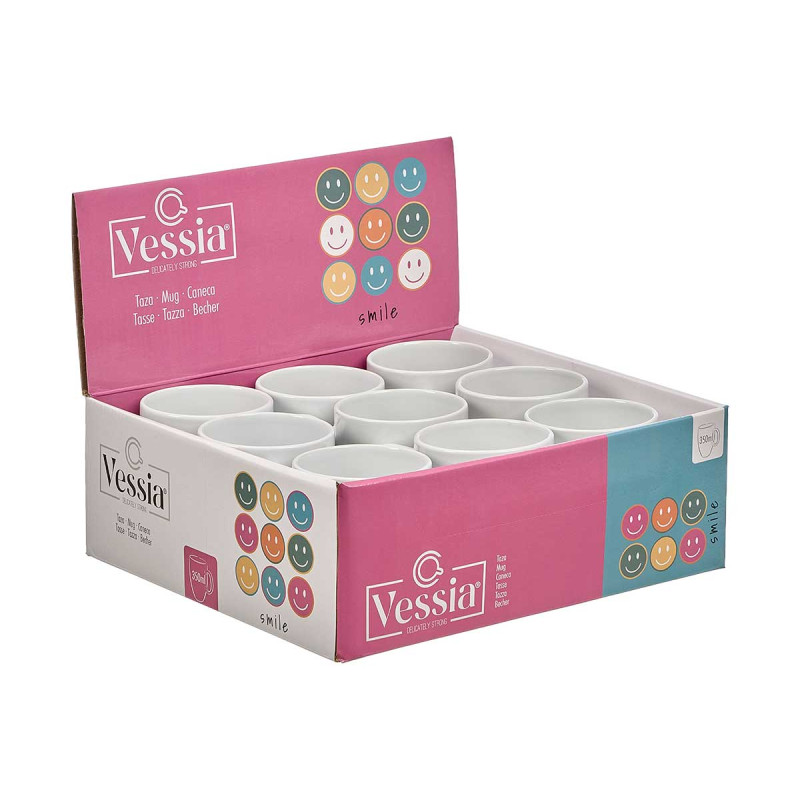 PORCELAIN MUG SMILE 350ML