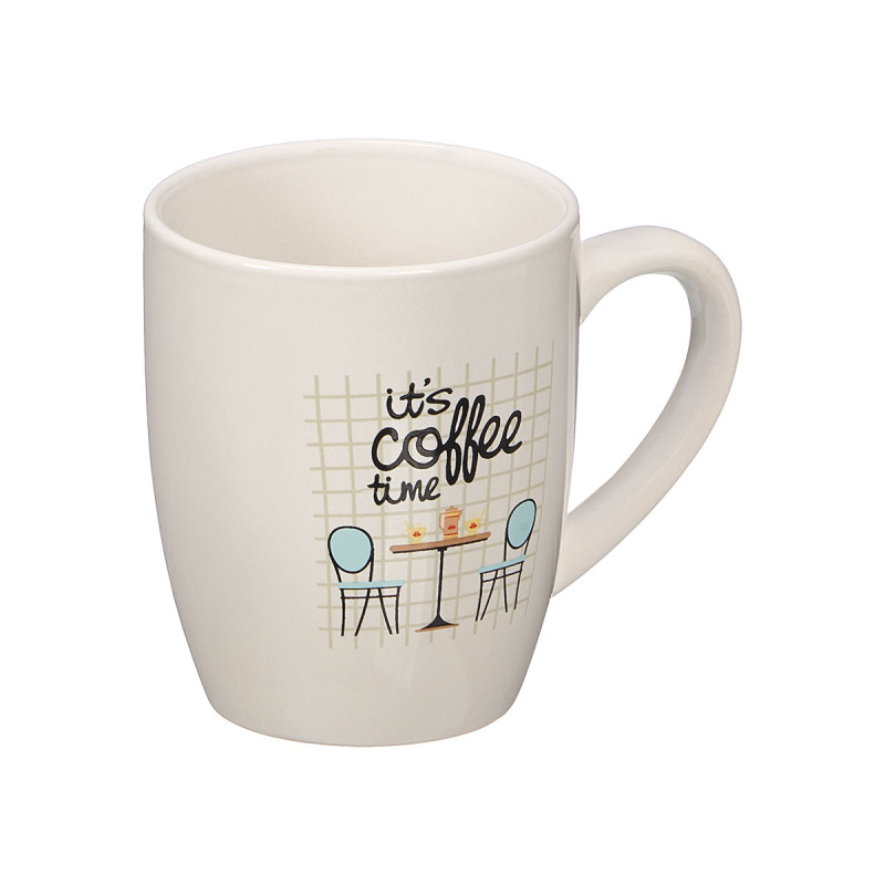 TASSE PORCELAINE COFFEE TIME 350ML