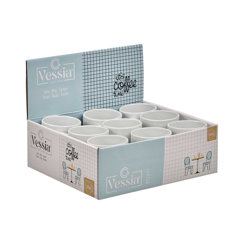 TASSE PORCELAINE COFFEE TIME 350ML