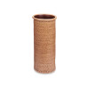 PORTE PARAPLUIE CERAMIQUE POINTS 50CM MARRON
