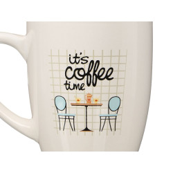 CANECA PORCELANA COFFEE TIME 350ML
