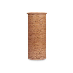 PORTE PARAPLUIE CERAMIQUE POINTS 50CM MARRON