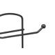 BLACK METAL WC BRUSH ROLL HOLDER BAMBOO HANDLE