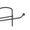 SUPORTE ROLO WC METAL PRETO CABO BAMBU