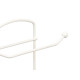 ESCOBILLERO PORTARROLLO METAL BLANCO BAMBU