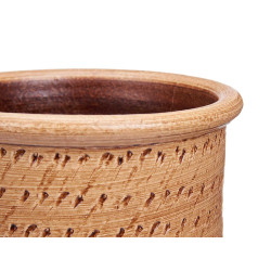 PORTAOMBRELLI IN CERAMICA PUNTI 50CM MARRONE