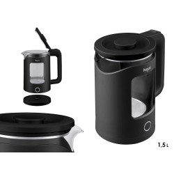 HERVIDOR VENTANA NEGRO 1360W 1,5L