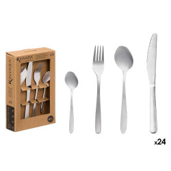 SET 24 POSATE ACCIAIO INOX