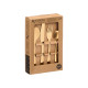 SET 24 POSATE ACCIAIO INOX DORATO