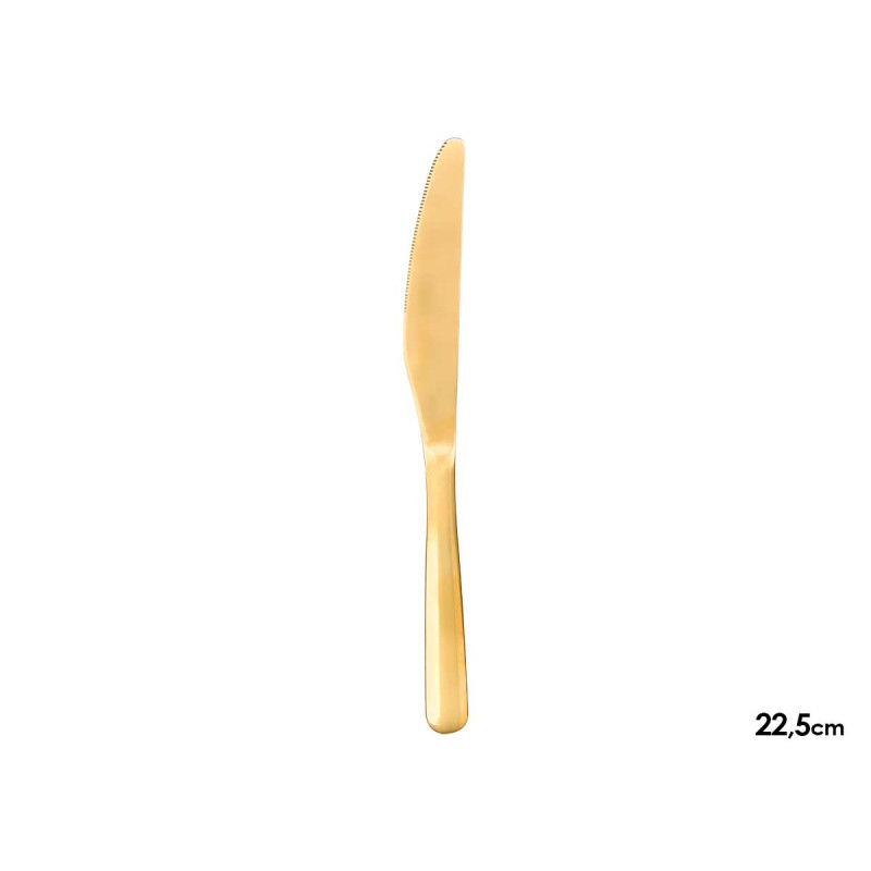 SET 24 GOLDEN STAINLESS STEEL CUTLERY