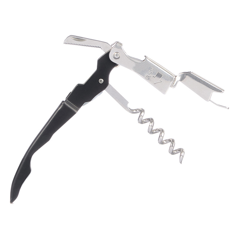 BROWN CORKSCREW KINFE BOTTLE OPENER