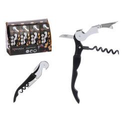SACA-ROLHAS ABRIDOR LATAS CANIVETE PRETO METAL