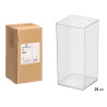 SQUARE ACRYLIC VASE 12X12X25CM