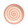 ASSIETTE PLATE FAÏENCE ROSE 27CM