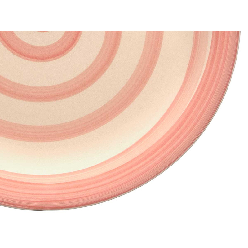 ASSIETTE PLATE FAÏENCE ROSE 27CM