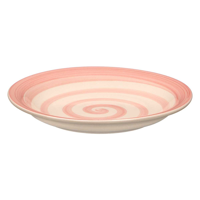 PRATO CERÂMICA ROSA 19CM