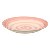 EARTHENWARE SIDE PLATE PINK 19CM