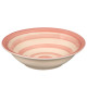 ASSIETTE CREUSE FAÏENCE ROSE 21CM