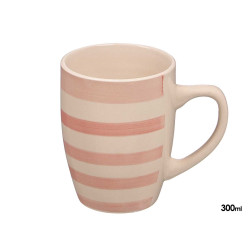 EARTHENWARE MUG PINK 300ML