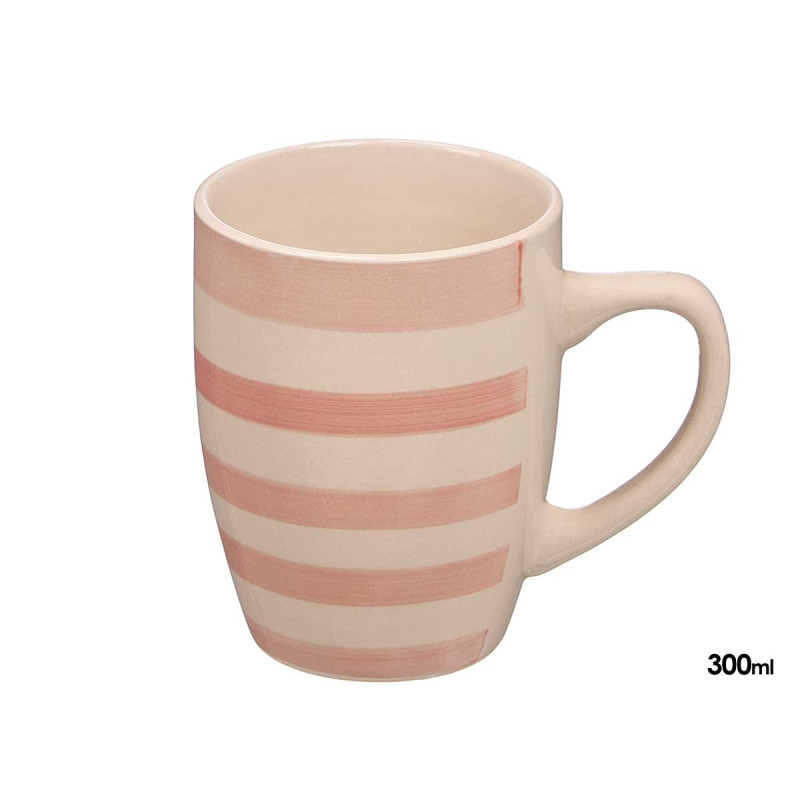 TASSE FAÏENCE ROSE 300ML
