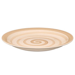 ASSIETTE PLATE FAÏENCE BEIGE 27CM
