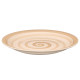 ASSIETTE PLATE FAÏENCE BEIGE 27CM