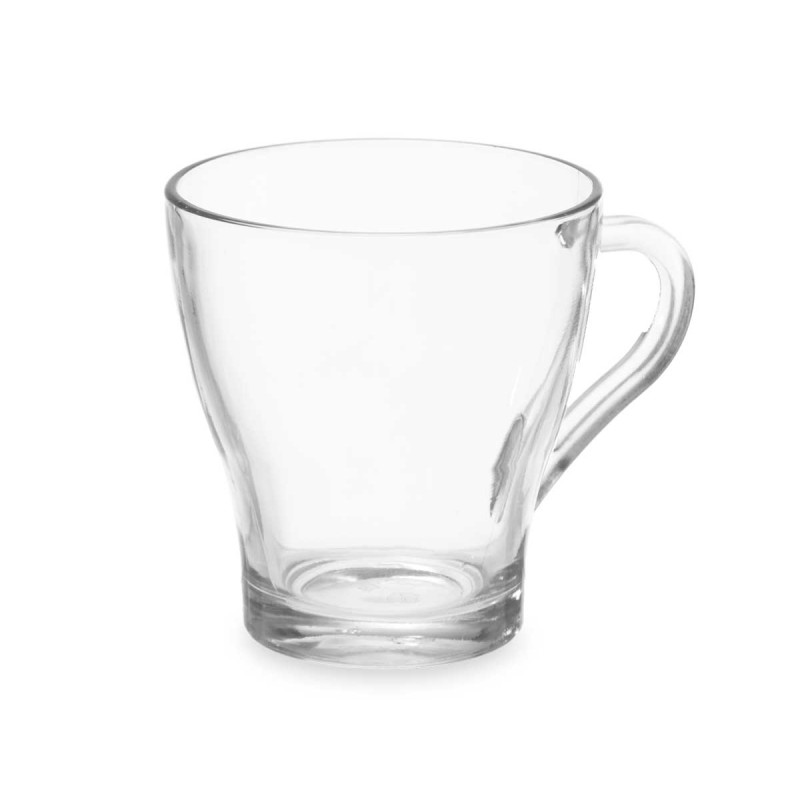 CANECA DE VIDRO COM ASA 280 ML