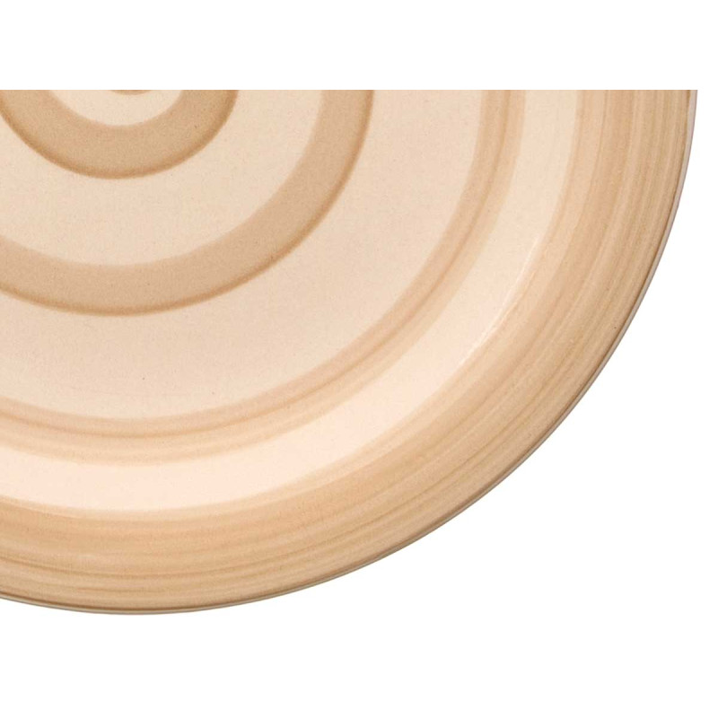 ASSIETTE DESSERT FAÏENCE BEIGE 19CM