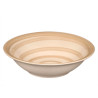 PLATO HONDO LOZA BEIGE 21CM
