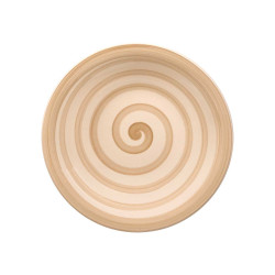 ASSIETTE CREUSE FAÏENCE BEIGE 21CM