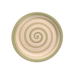 ASSIETTE PLATE FAÏENCE VERTE 27CM