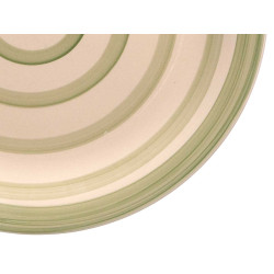 ASSIETTE PLATE FAÏENCE VERTE 27CM