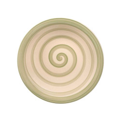 EARTHENWARE SOUP BOWL GREEN 21CM