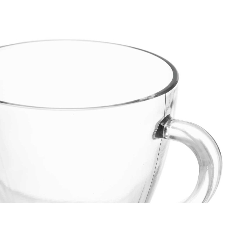 TASSE EN VERRE AVEC POIGNÉE 280ML