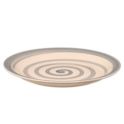 PRATO JANTAR GRÉS CINZA 27CM