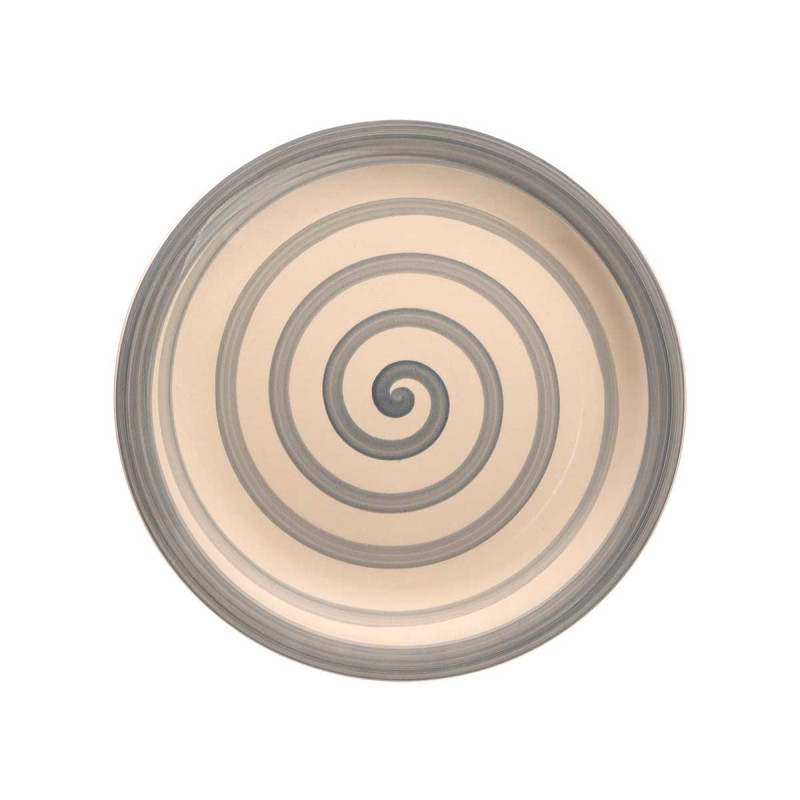 ASSIETTE PLATE GRÈS GRIS 27CM