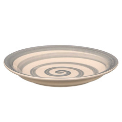 ASSIETTE DESSERT FAÏENCE GRIS 19CM