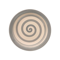 ASSIETTE DESSERT FAÏENCE GRIS 19CM