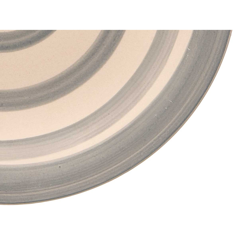 ASSIETTE DESSERT FAÏENCE GRIS 19CM