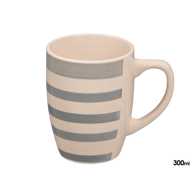 TASSE FAÏENCE GRIS 300ML