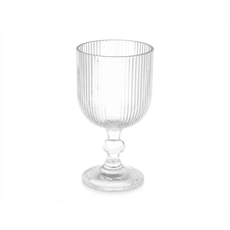 COPO AGUA 370ML TRANSPARENTE RISCAS