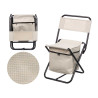 SILLA PLEGABLE BOLSA NEVERA GRIS