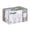 BICCHIERE DA VINO 260ML STRISCE TRASPARENTI