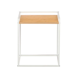 WHITE SIDE TABLE