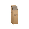 TABOURET EN PLASTIQUE REMBOURRÉ GRIS
