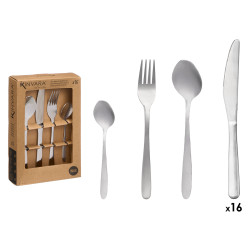 SET 16 TALHERES ACO INOX
