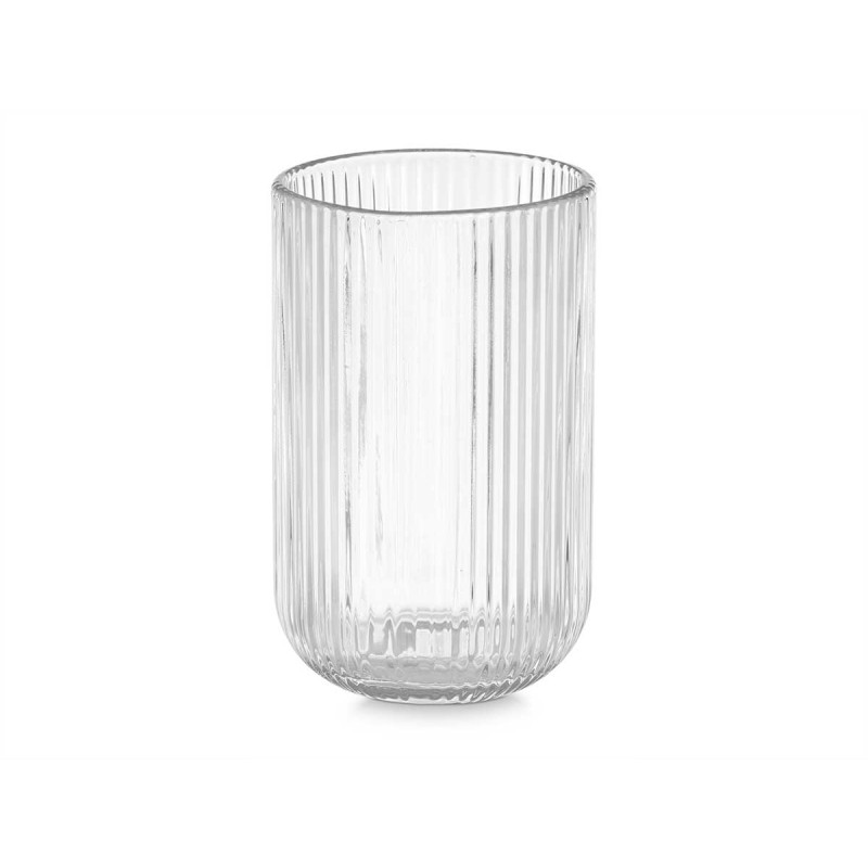 COPO ALTO 430ML TRANSPARENTE RISCAS