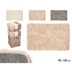 ALFOMBRA PELO LARGO SURT 3 COL 90X150CM
