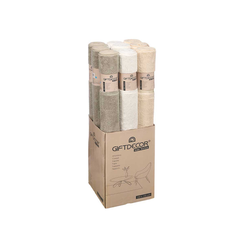 ALFOMBRA PELO CORTO SURT 3 COL 100X150CM